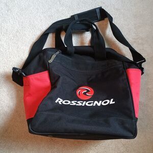 Rossignol Duffle Bag Apres Ski Gym Travel Black Red Canvas